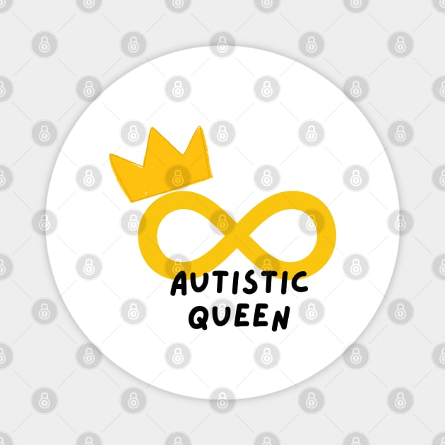 Autistic queen Magnet by applebubble